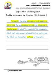 Teaching Guide for Advanced Conclusion worksheet - Crossing the road - Worksheet Wizard