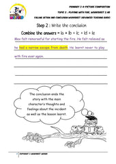 Teaching Guide for Advanced Conclusion worksheet - Playing with fire - Worksheet Wizard