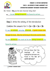 Teaching Guide for Advanced Introduction worksheet - An accident at home - Worksheet Wizard