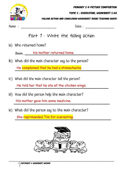 Teaching Guide for Basic Conclusion worksheet - Overeating - Worksheet Wizard