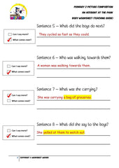 Teaching Guide for Body Worksheet - An accident at the park - Worksheet Wizard