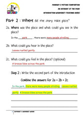 Teaching Guide for Introduction Worksheet - An accident at the park - Worksheet Wizard