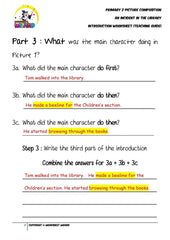 Teaching Guide for Introduction Worksheet - An incident in the library - Worksheet Wizard