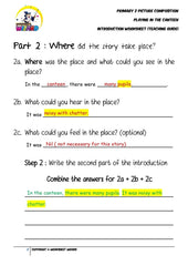 Teaching Guide for Introduction Worksheet - Playing in the canteen - Worksheet Wizard