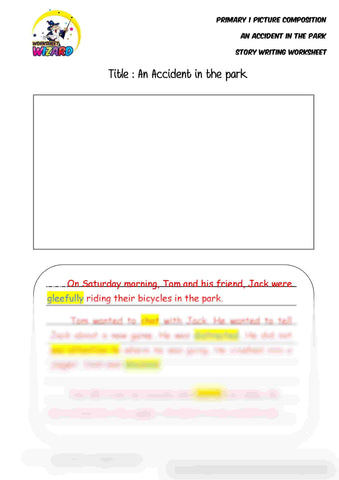 Teaching Guide for SPACE Planning worksheet for An Accident in the Park - Worksheet Wizard