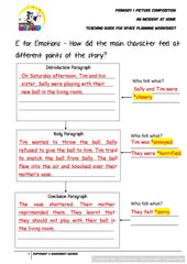 Teaching Guide for SPACE Planning worksheet for An Incident at Home - Worksheet Wizard