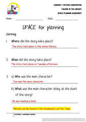 Teaching Guide for SPACE Planning worksheet for Talking in the library - Worksheet Wizard