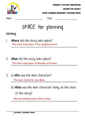 Teaching Guide for SPACE Planning Worksheet - Helping the elderly - Worksheet Wizard