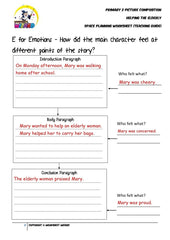 Teaching Guide for SPACE Planning Worksheet - Helping the elderly - Worksheet Wizard