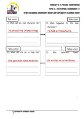 Teaching Guide for Story planning worksheet - Overeating - Worksheet Wizard