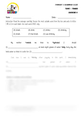 Tenses Cloze 4 - Student Worksheet - Worksheet Wizard