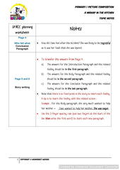 Topic Notes for A Mishap in the Kitchen - Worksheet Wizard